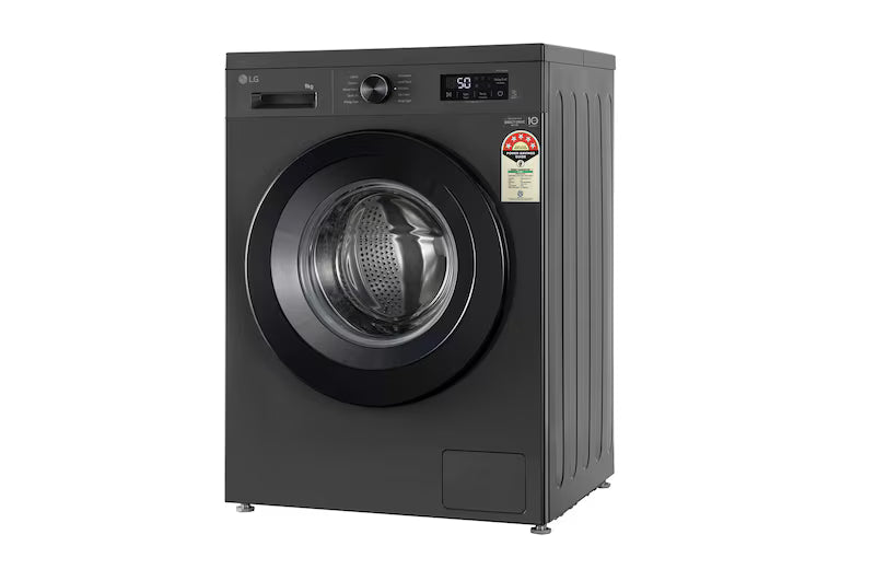 LG 9Kg Front Load Washing Machine, Inverter Direct Drive™, Middle Black, 5 Star