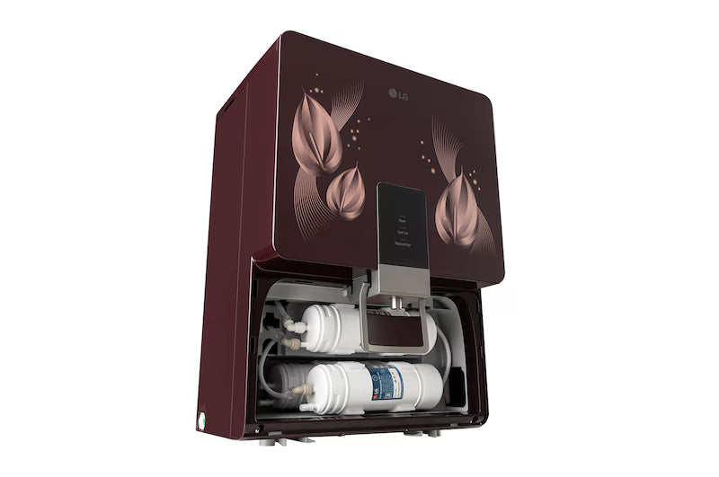 LG 8L RO+Mineral Booster Water Purifier with Steel Tank, Crimson Red
