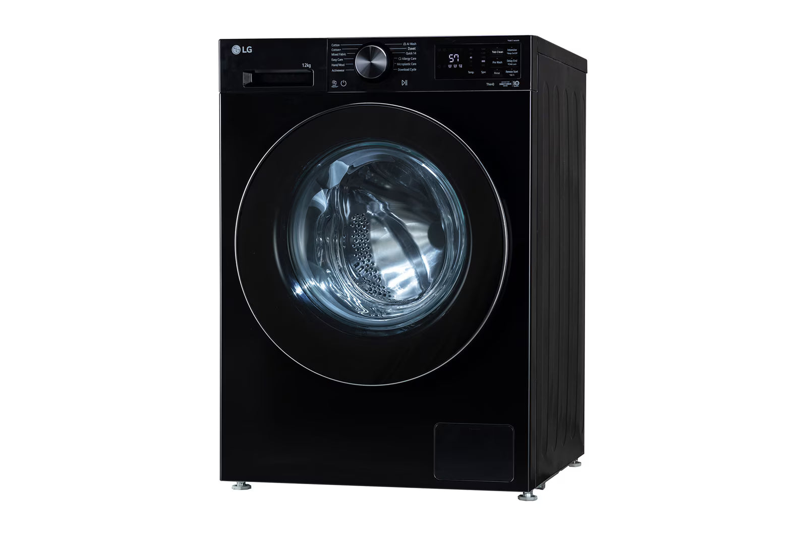 12 KG Front Load Washing Machine, AI Direct Drive™, 6 Motion DD, Steam, Onyx Black, 5 Star