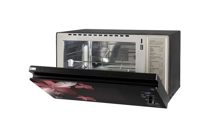 LG 32 L Scan-To-Cook Charcoal Microwave Oven, Wi-Fi, Diet Fry™, 360° Motorised Rotisserie, Healthy Heart™, Black