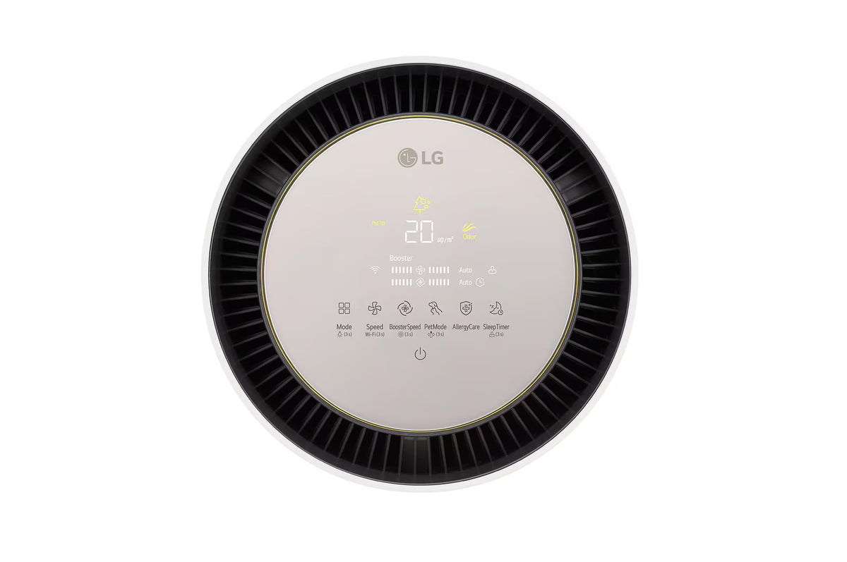 LG 360˚ Clean Air Purifier, 104m² Room Capacity, HEPA Filter, BLDC Motor, Smart indicator, AQI Status, UVnano AS10GDBY0