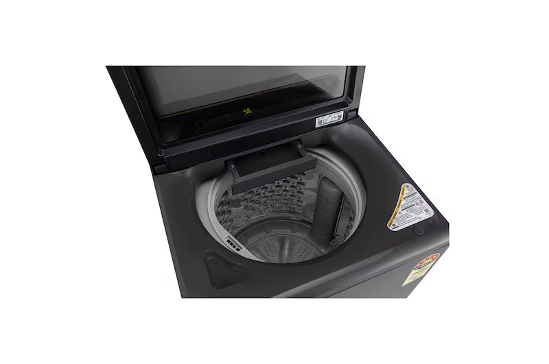 LG 8Kg Top Load Washing Machine, Hard Water Wash, Middle Black, 5 Star