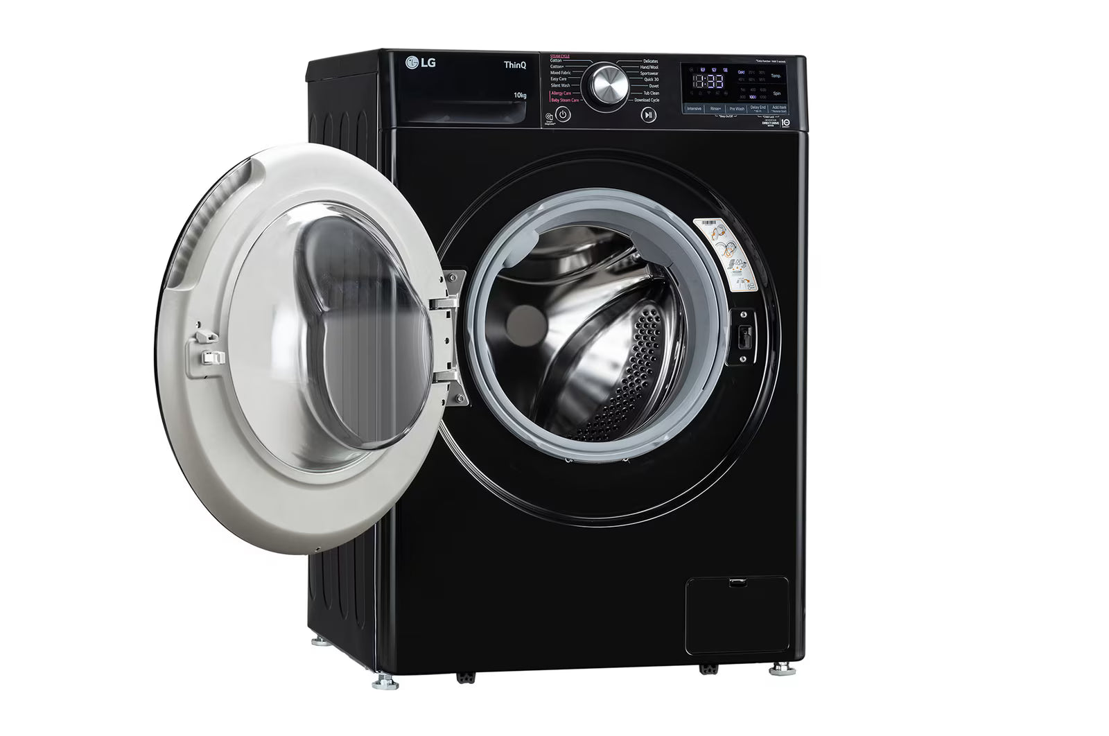 LG 10 KG Front Load Washing Machine, FHP1210Z3O Smart Diagnosis, AI Direct Drive™, 6 Motion DD, Onyx Black, 5 Star