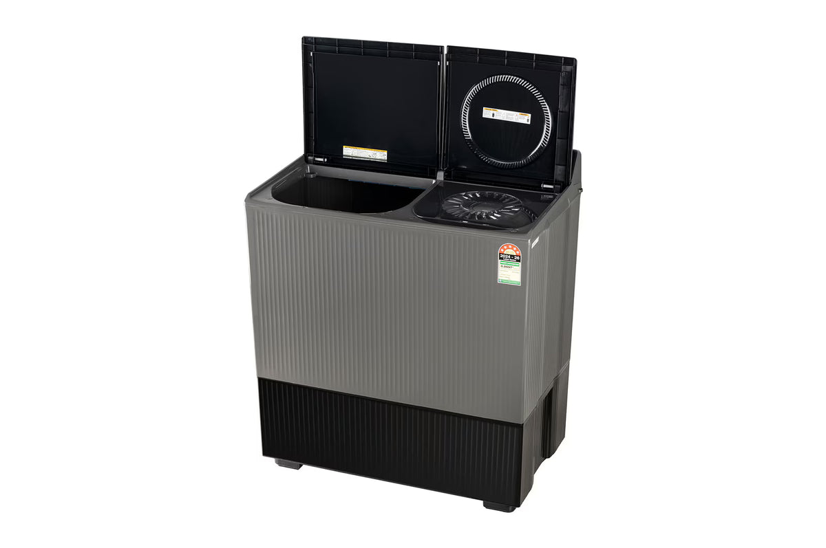 LG PX100B3SK2Z 10 KG Semi Automatic Washing Machine with Roller Jet Pulsator+, Rat Away Technology, Wind Jet Dry+ Technology, Middle Black, 5 Star