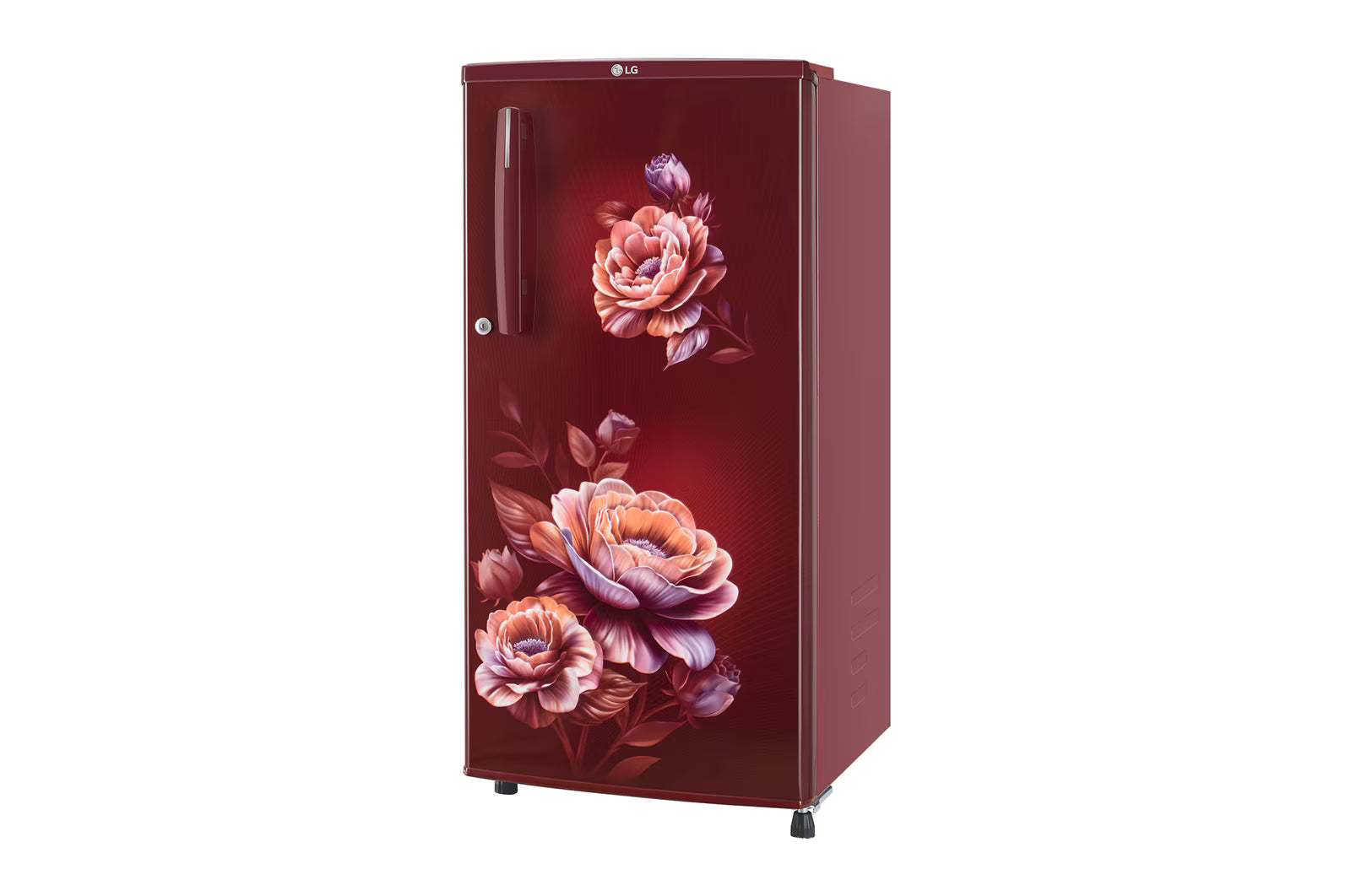 LG 180 L Single Door Refrigerator GLD1816WOWR with Fast Ice Making, Fit Max Chiller Tray , Wine Rose, 1 Star