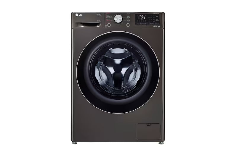 LG 12/7Kg Front Load Washer Dryer, AI Direct Drive™, Platinum Black