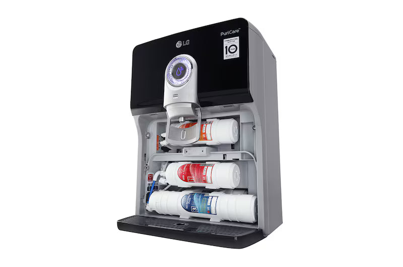 LG 8L RO+UV+UF+Mineral Booster Water Purifier with Steel Tank, Black