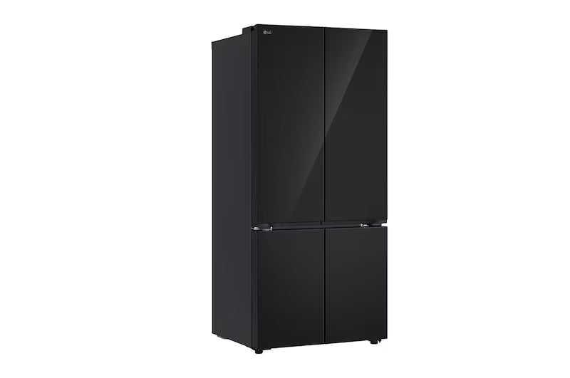 LG 610L French Door Refrigerator, Fresh Converter+, Wi-Fi Convertible, DoorCooling+ Black Glass Finish, 3 Star