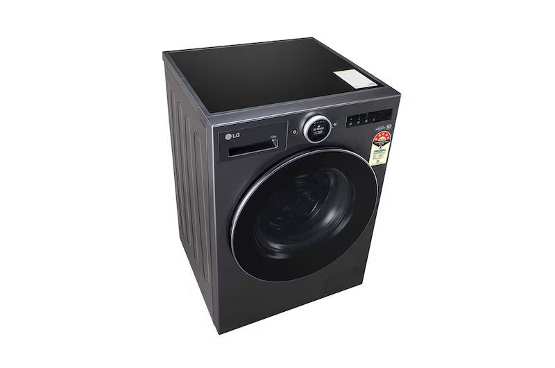 LG 12Kg Front Load Washing Machine, AI Direct Drive 2.0, Digital Dial & ez-Dispense, Essence Black, 5 Star