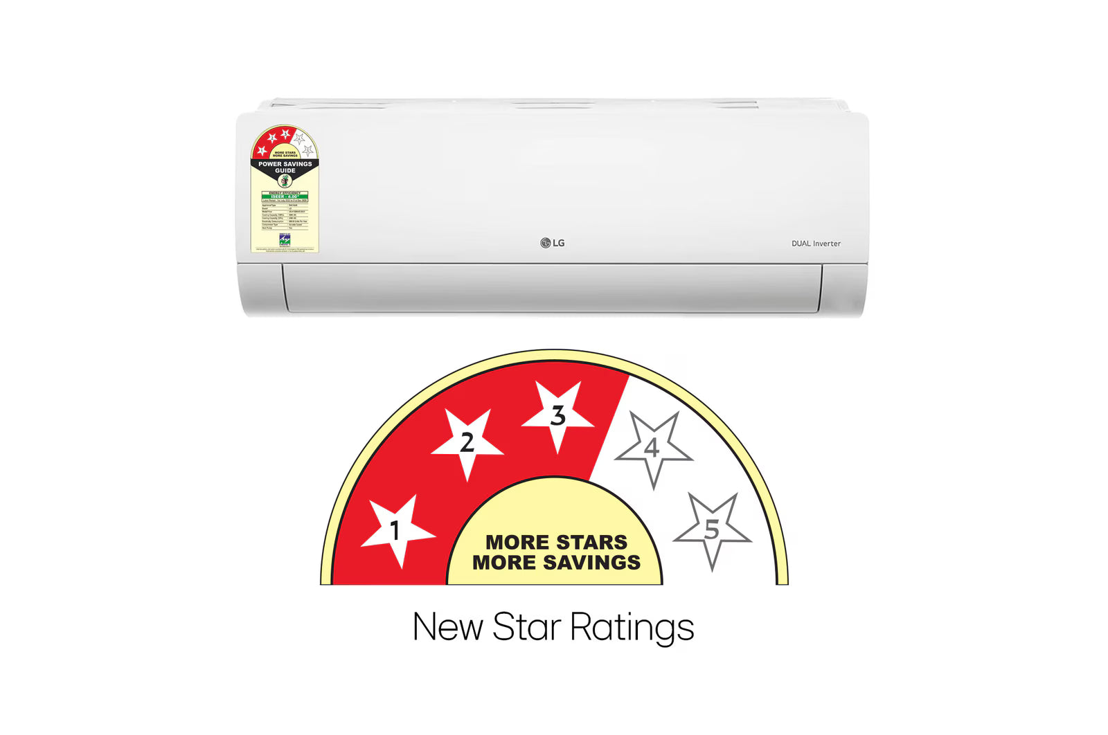 LG 3 Star  (1.5 TON) Split AC, Hot and Cold, AI Dual inverter Compressor, Super Convertible 5-in-1 Cooling, 5.2 kW, 2026 Model