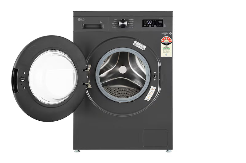 LG 9Kg Front Load Washing Machine, Inverter Direct Drive™, Middle Black, 5 Star