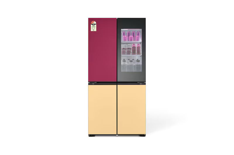 LG 617L, French Door, MoodUP® Refrigerators, Objet Collection, 3 Star