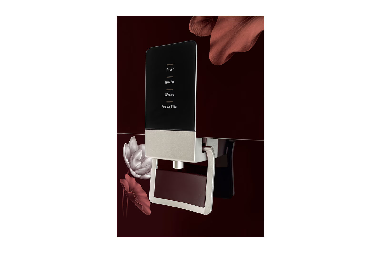LG 8L RO+UV+Mineral Booster Water Purifier WW156RTTC with Steel Tank, Crimson Red