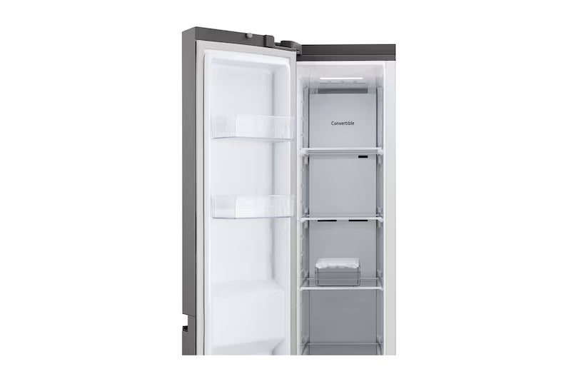 B257JDS3 LG 650L Side-by-Side Refrigerator, Convertible, Multi-Air Flow, Smart Diagnosis™, Dazzle Steel, 3 Star