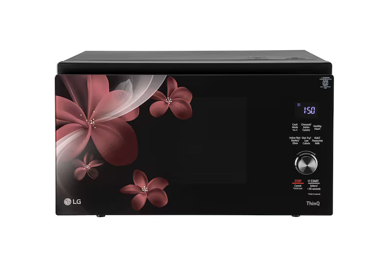 LG 32 L Scan-To-Cook Charcoal Microwave Oven, Wi-Fi, Diet Fry™, 360° Motorised Rotisserie, Healthy Heart™, Black