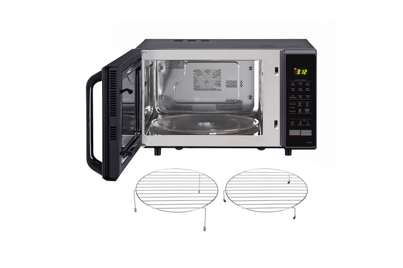 LG 28 L All-In-One Convection Microwave Oven with 251 Auto Cook Menu, Quartz Heater, Health Plus Menu, Black