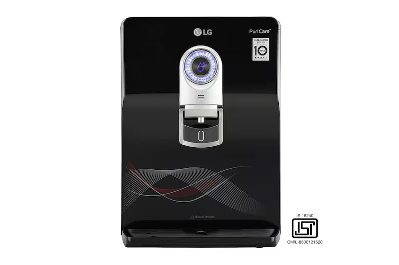 LG 8L RO+UV+UF+Mineral Booster Water Purifier with Steel Tank, Black