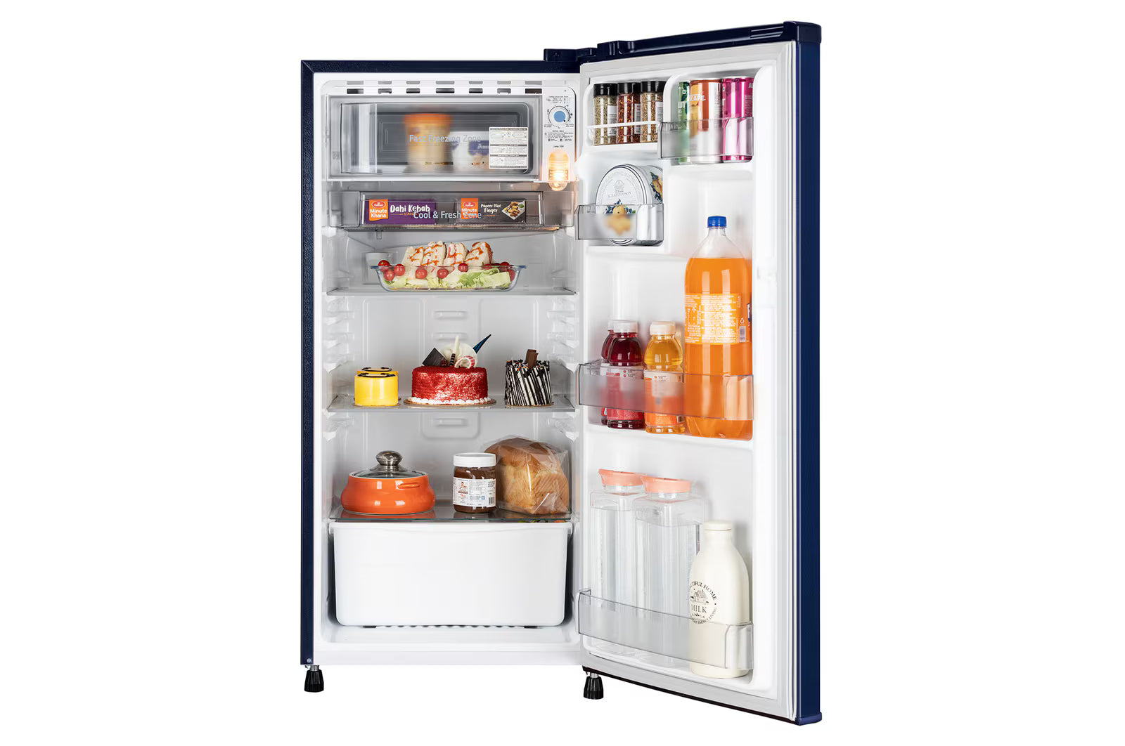 LG 180 L Single Door Refrigerator GLD1816WORR with Fast Ice Making, Fit Max Chiller Tray , Royal Rose, 1 Star