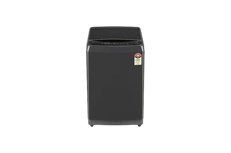LG 9Kg Top Load Washing Machine, Smart Inverter Motor, In-built Heater, Middle Black, 5 Star
