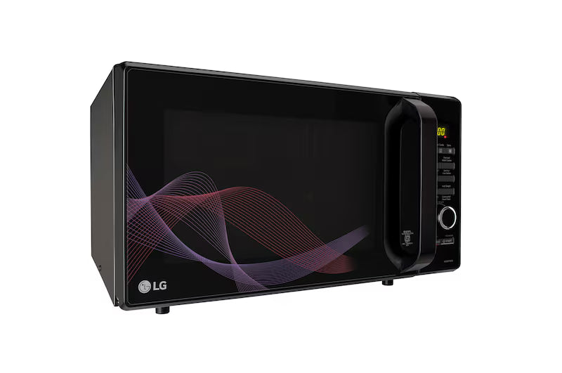 LG 28L Convection Microwave Oven, 271 Auto Cook Menu, Diet Fry™, Black