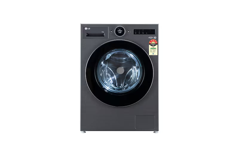 LG 12Kg Front Load Washing Machine, AI Direct Drive 2.0, Digital Dial & ez-Dispense, Essence Black, 5 Star