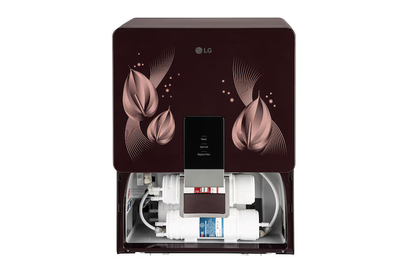 LG 8L RO+Mineral Booster Water Purifier with Steel Tank, Crimson Red