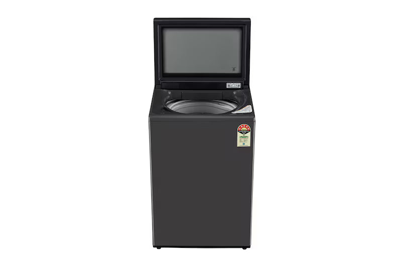 LG 8Kg Top Load Washing Machine, Hard Water Wash, Middle Black, 5 Star