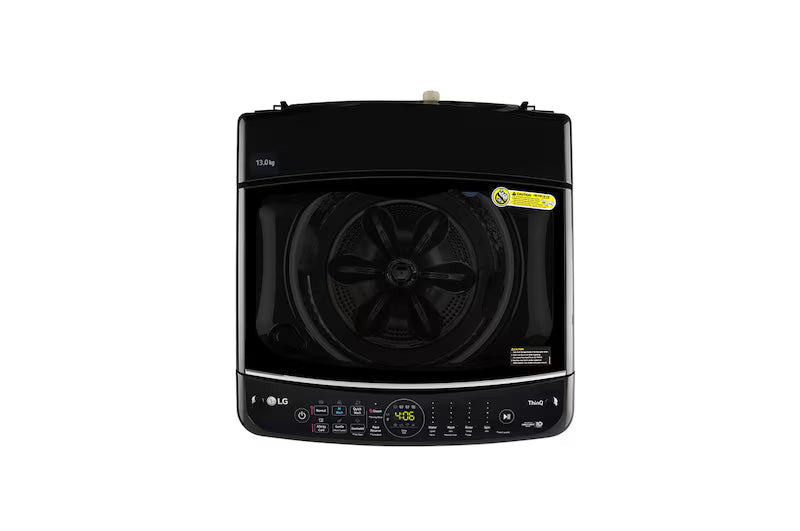 LG 13Kg Top Load Washing Machine, AI Direct Drive™, In-built Heater, Platinum Black, 5 Star
