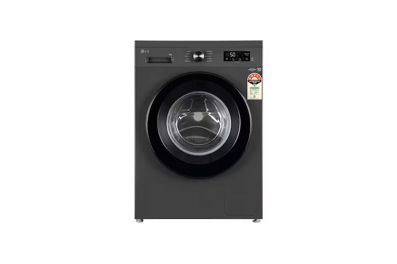 LG 9Kg Front Load Washing Machine, Inverter Direct Drive™, Middle Black, 5 Star