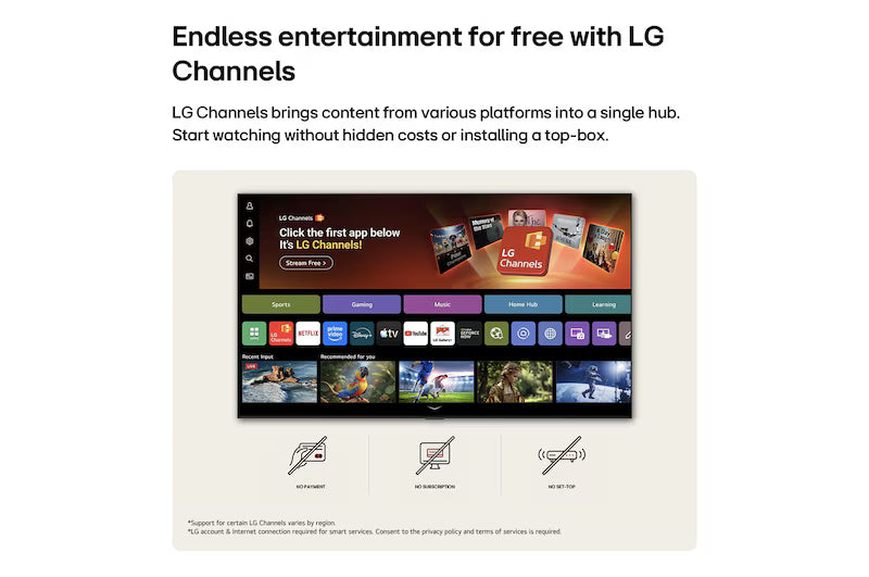 126 cm (50) LG NANO 4K AI UHD TV 50NU880BPLA with α7 AI Processor 4K Gen9, with HDR10 Pro 2026