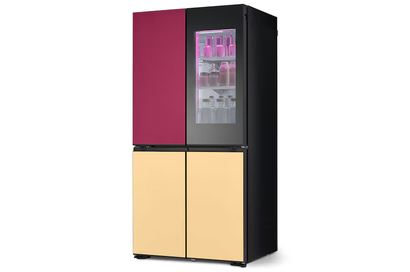 LG 617L, French Door, MoodUP® Refrigerators, Objet Collection, 3 Star