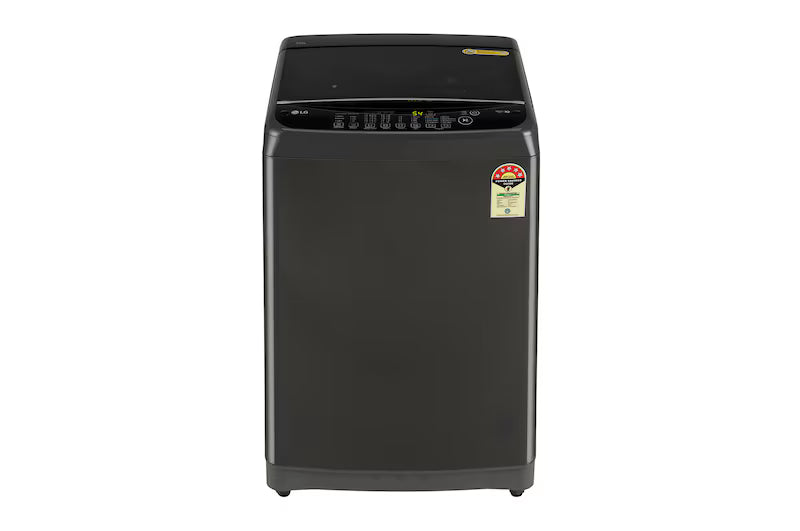 LG 8Kg Top Load Washing Machine, Smart Inverter Motor, Auto Tub Clean, Middle Black, 5 Star