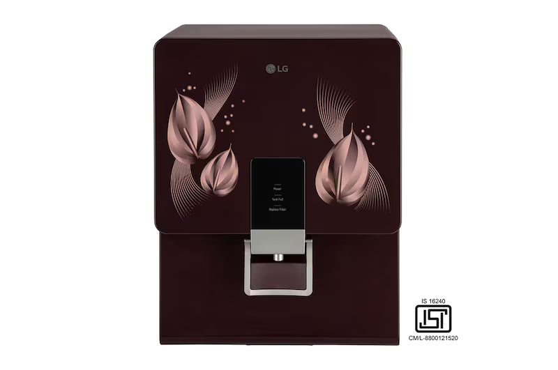 LG 8L RO+Mineral Booster Water Purifier with Steel Tank, Crimson Red