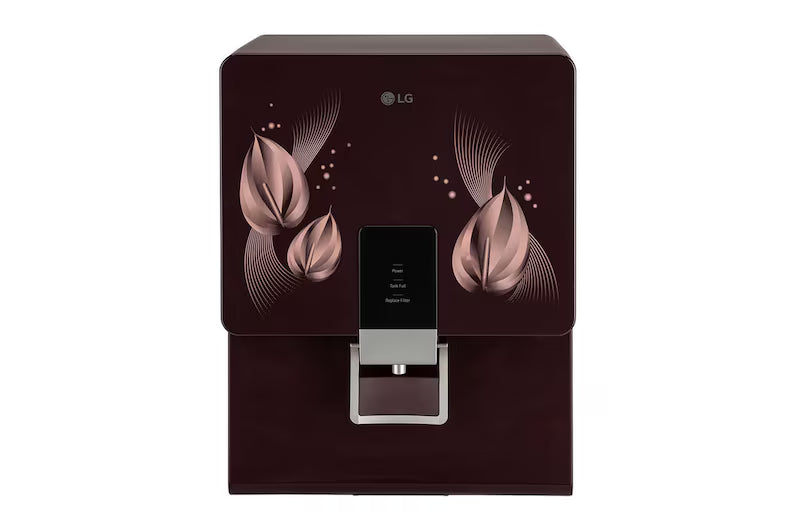 LG 8L RO+Mineral Booster Water Purifier with Steel Tank, Crimson Red