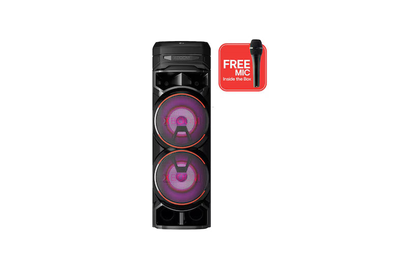LG XBOOM RNC9, Double Super Bass Boost, Powerful Sound, Karaoke Bluetooth Party Speaker