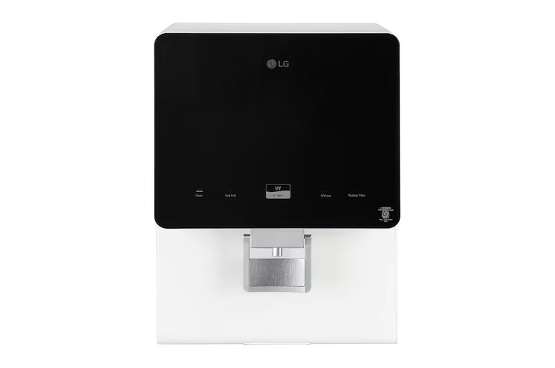 WW176GTBW LG 8L RO+UV+MB Water Purifier with Stainless Steel Tank, Premium Glass Finish