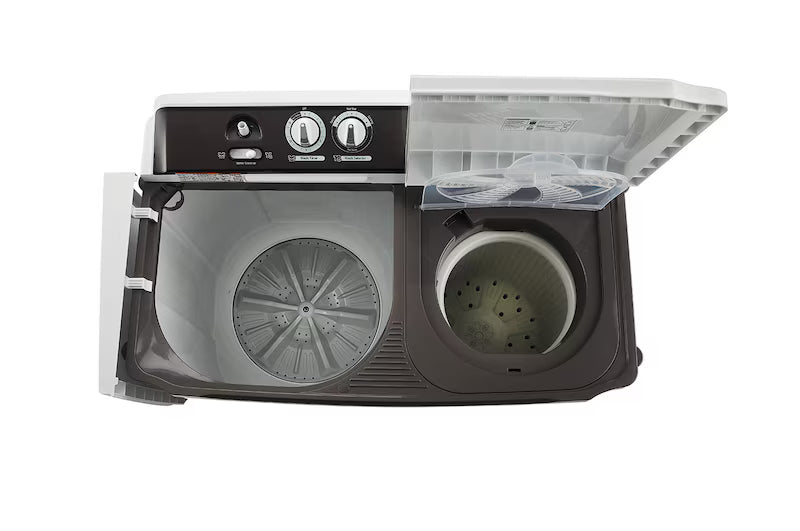 LG 7Kg Semi Automatic Washing Machine, Rat Away Technology, Dark Grey, 5 Star