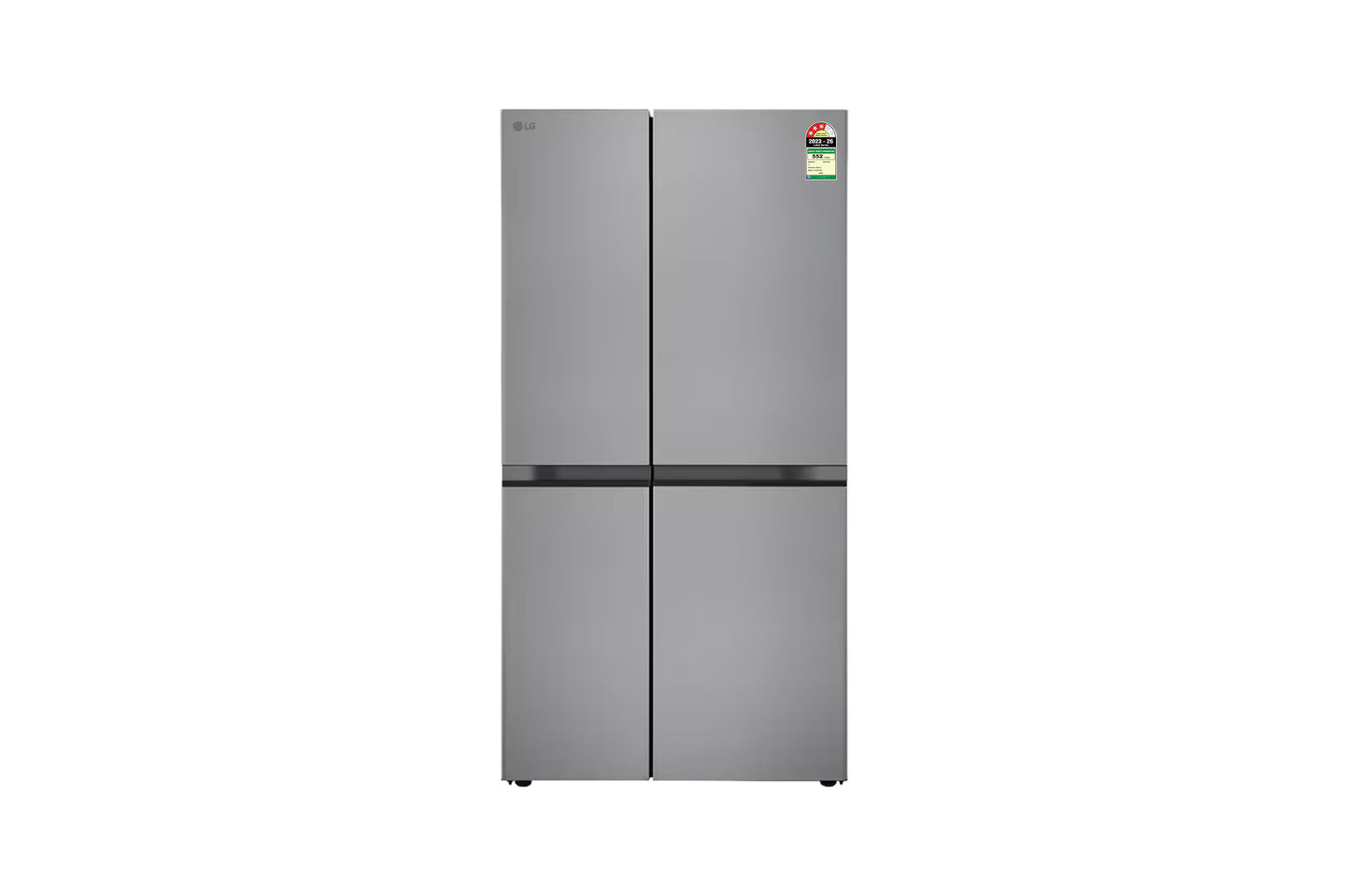 LG 650L Side-by-Side Refrigerator, GL-B257JPZ3, Convertible, Multi-Air Flow, Smart Diagnosis™, Shiny Steel, 3 Star