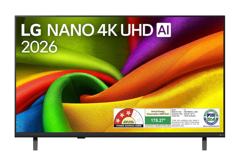 139 cm (55) LG NANO 4K UHD TV 55NU880BPLA with α7 AI Processor 4K Gen9, with HDR10 Pro 2026