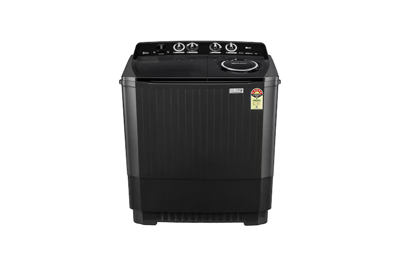 LG 11.5Kg Semi Automatic Washing Machine, Roller Jet Pulsator + Soak, Full Black, 5 Star