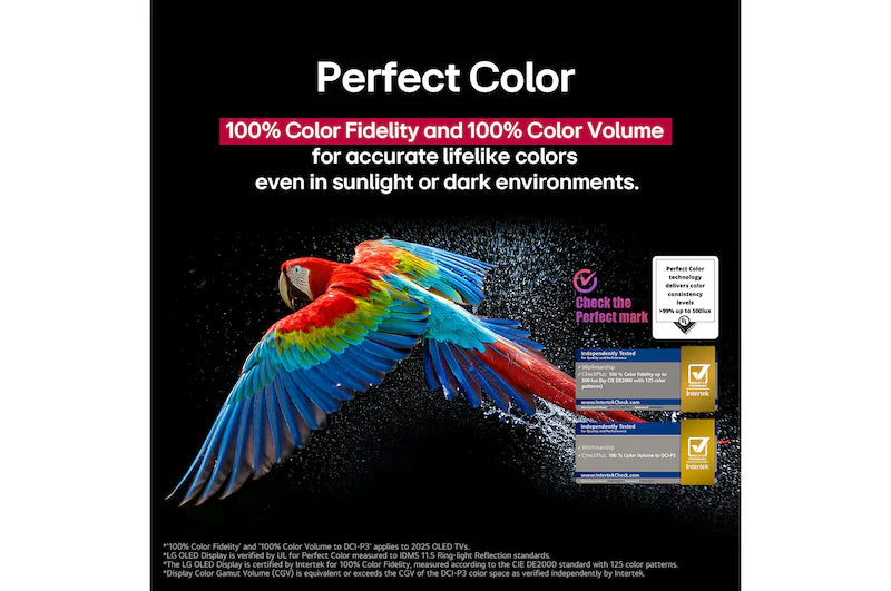 LG OLED65B56LA 65 Inch 4K OLED Smart TV (2025 Model) | α8 AI Processor, Dolby Vision & Atmos, 120Hz Refresh Rate, webOS 24, VRR, G-Sync, HDMI 2.1 |