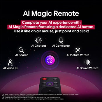 LG 164 cm (65) 4K UHD AI TV (UA8300), α7 AI Processor Gen8, FILMMAKER MODE™, with Dolby