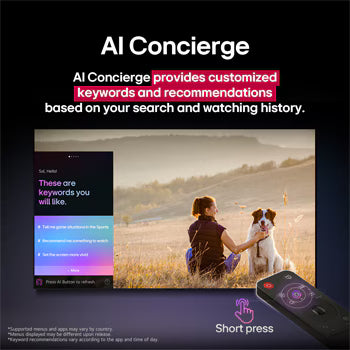 LG 164 cm (65) 4K UHD AI TV (UA8300), α7 AI Processor Gen8, FILMMAKER MODE™, with Dolby